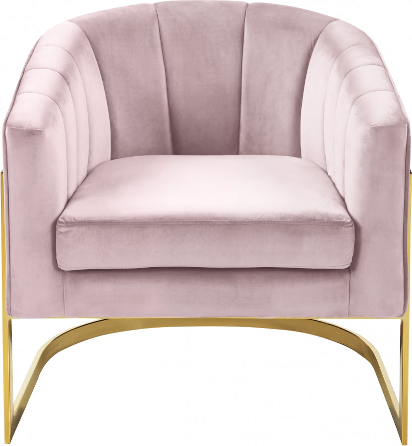Fauteuil d'appoint rembourré en chenille Vivi
