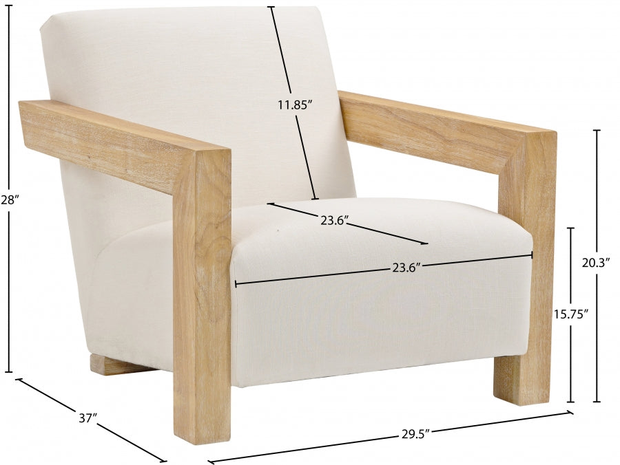 Fauteuil d'appoint rembourré en chenille Vivi