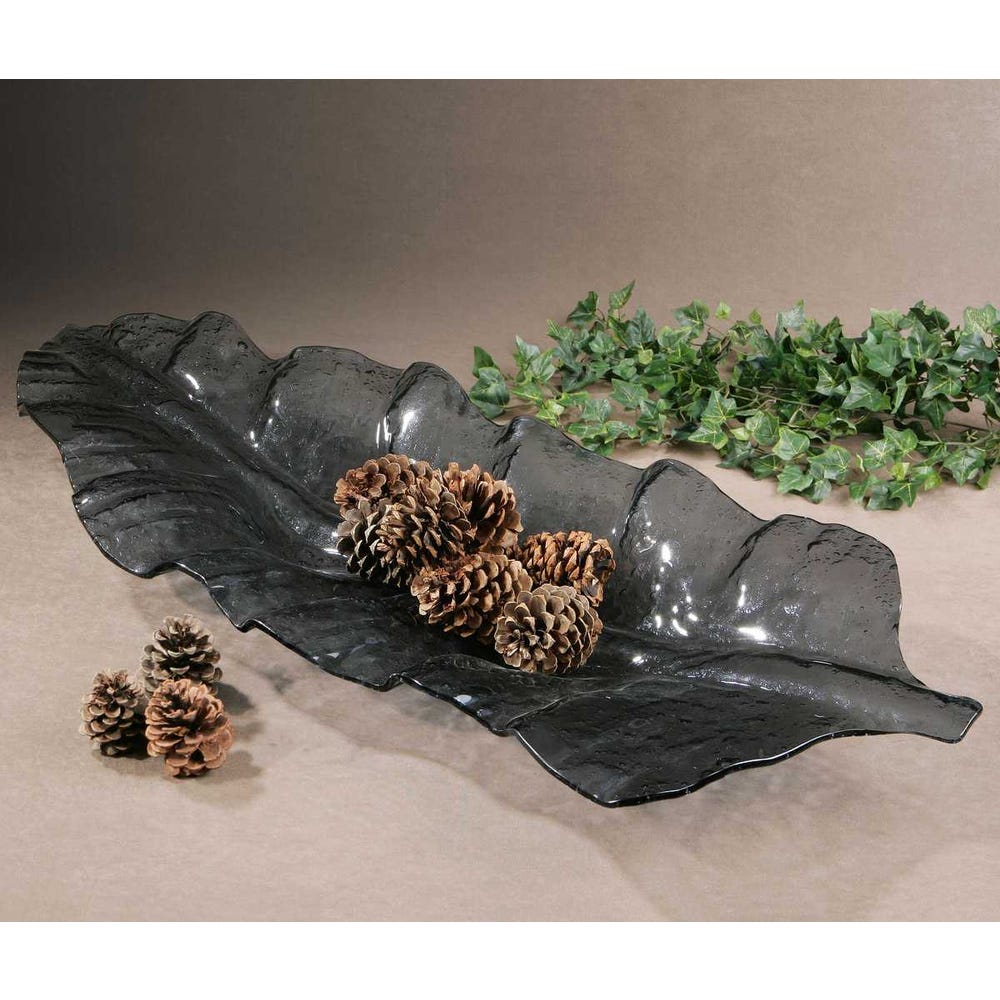 Smoked Leaf Tray