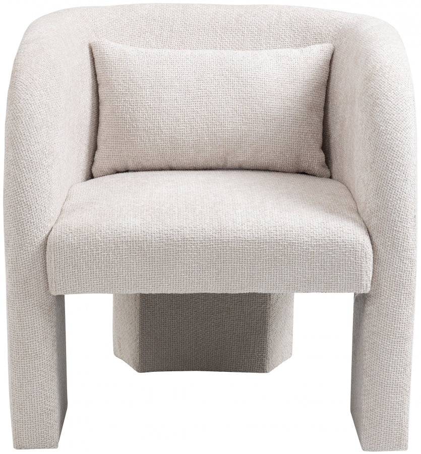 Fauteuil d'appoint rembourré en chenille Vivi