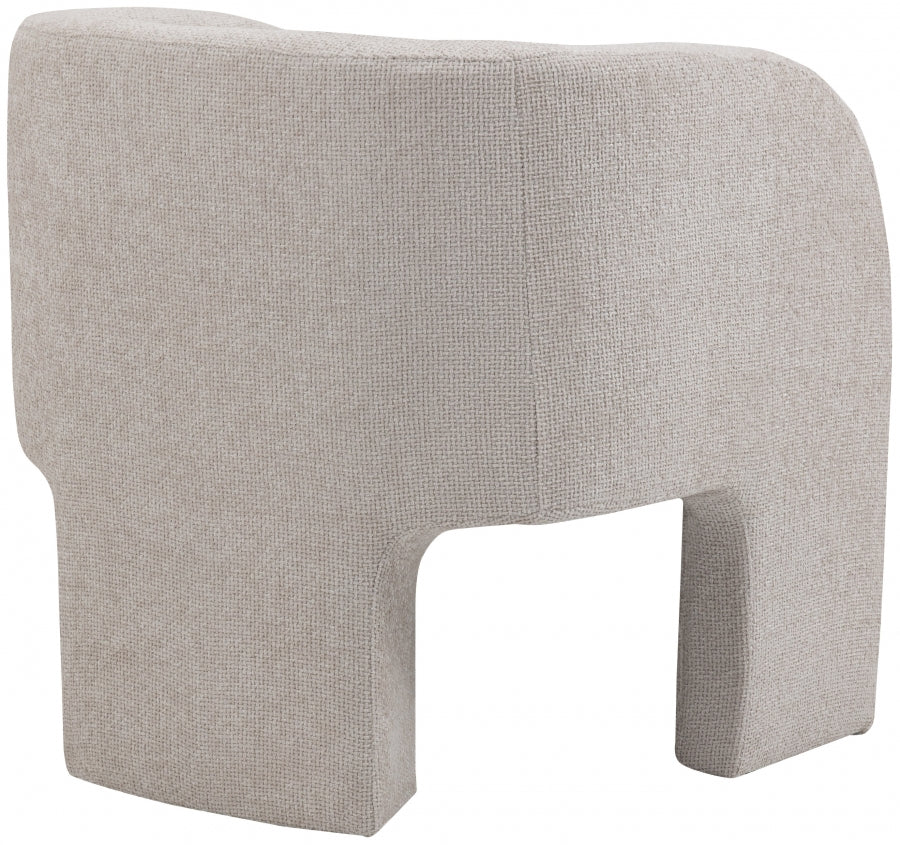 Fauteuil d'appoint rembourré en chenille Vivi