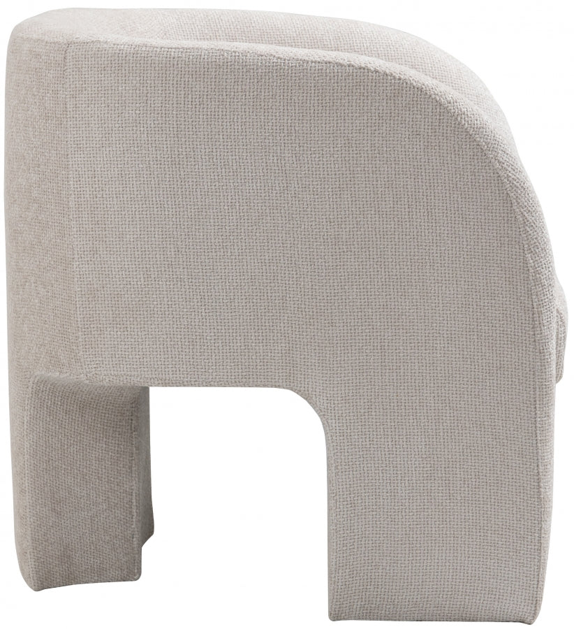 Fauteuil d'appoint rembourré en chenille Vivi