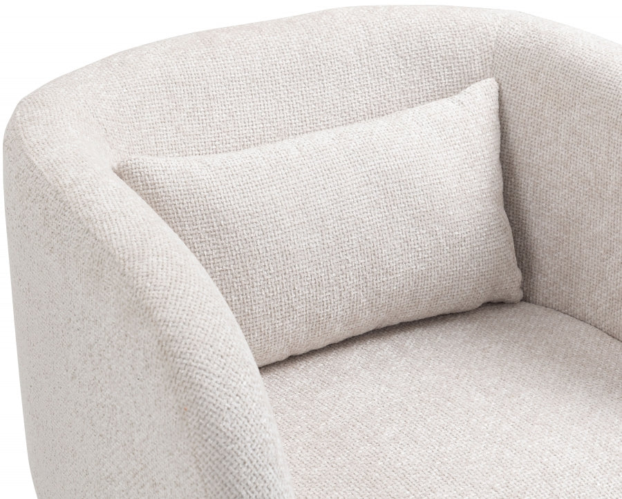 Fauteuil d'appoint rembourré en chenille Vivi