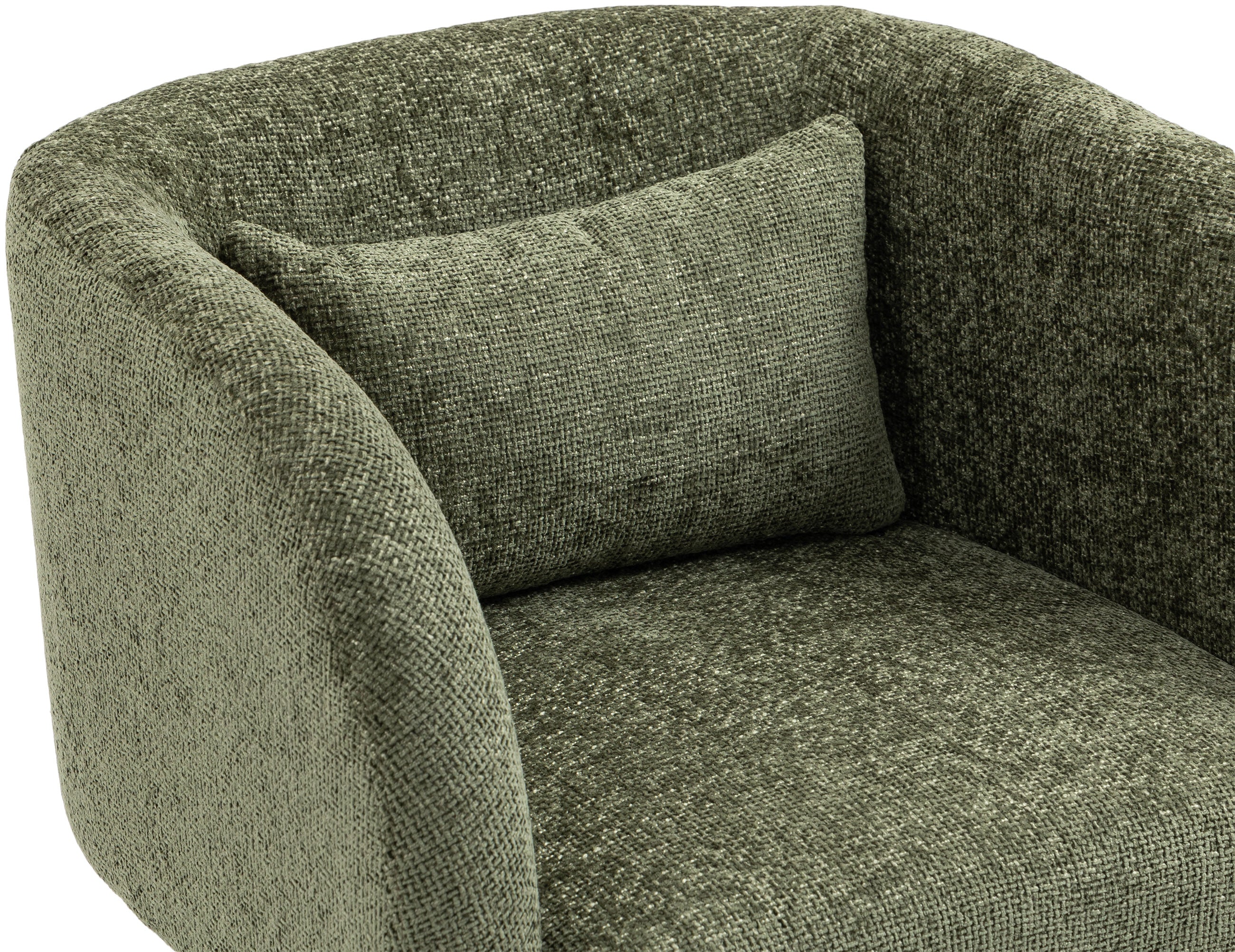 Fauteuil d'appoint rembourré en chenille Vivi