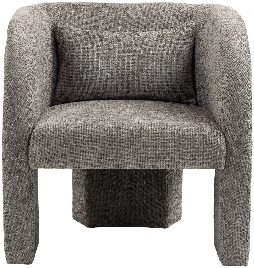 Fauteuil d'appoint rembourré en chenille Vivi