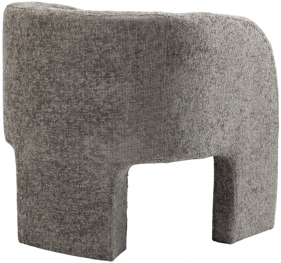 Fauteuil d'appoint rembourré en chenille Vivi
