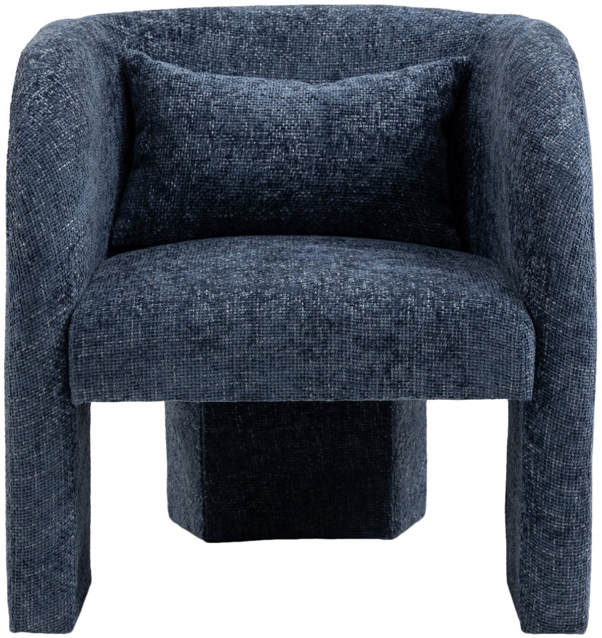 Fauteuil d'appoint rembourré en chenille Vivi