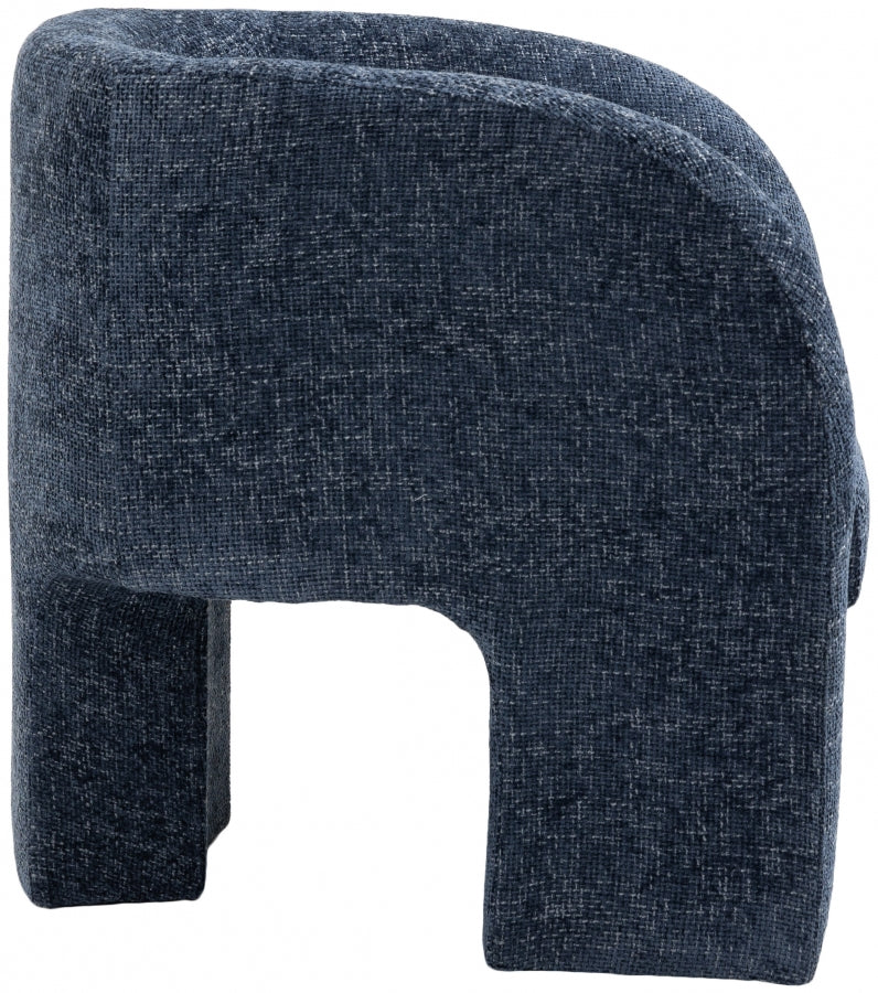 Fauteuil d'appoint rembourré en chenille Vivi
