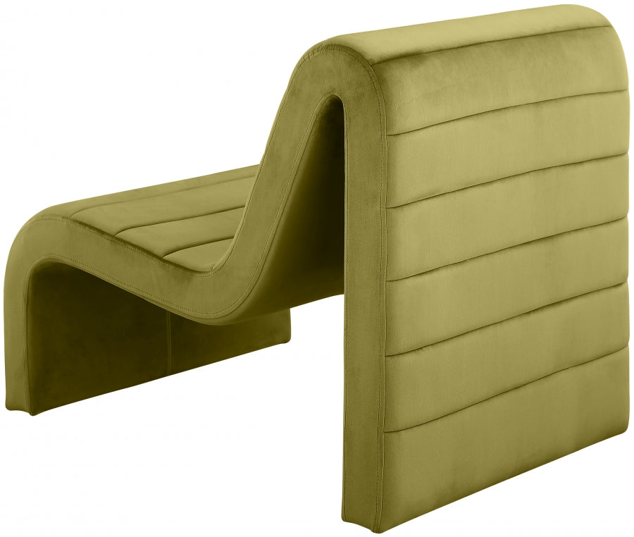 Fauteuil d'appoint rembourré en chenille Vivi