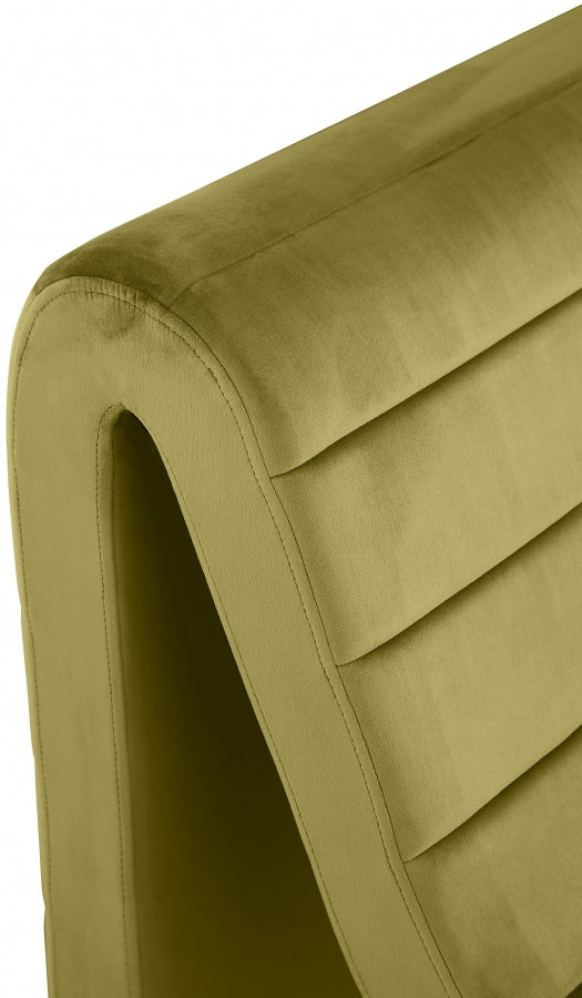 Fauteuil d'appoint rembourré en chenille Vivi