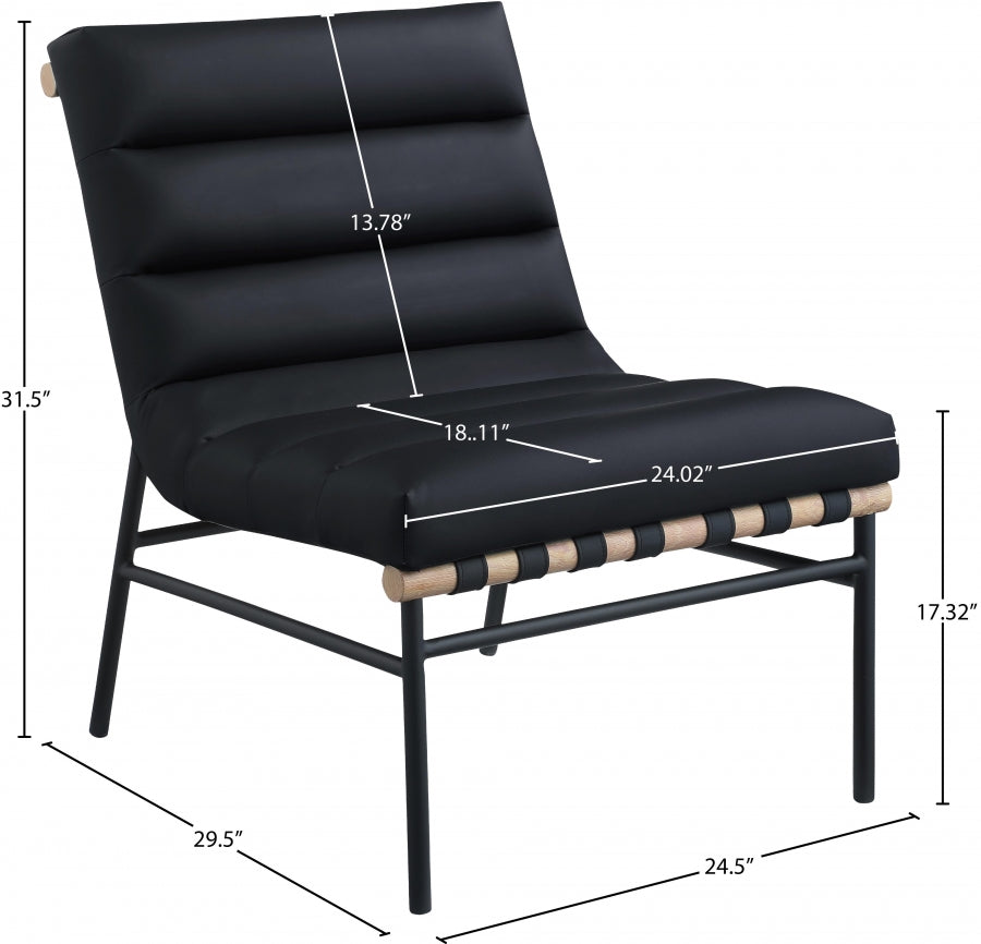 Fauteuil d'appoint rembourré en chenille Vivi