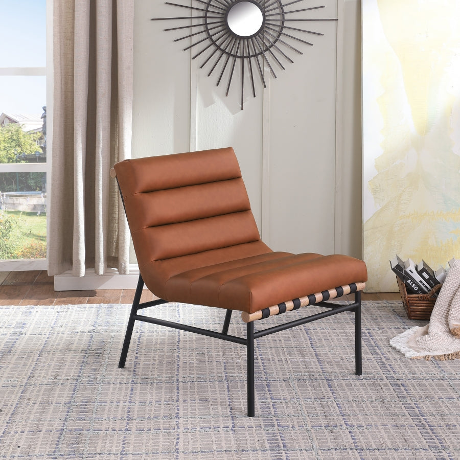 Fauteuil d'appoint rembourré en chenille Vivi