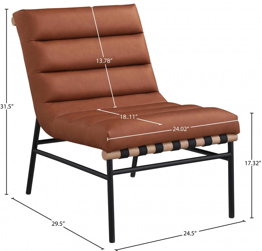 Fauteuil d'appoint rembourré en chenille Vivi