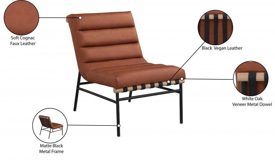 Fauteuil d'appoint rembourré en chenille Vivi