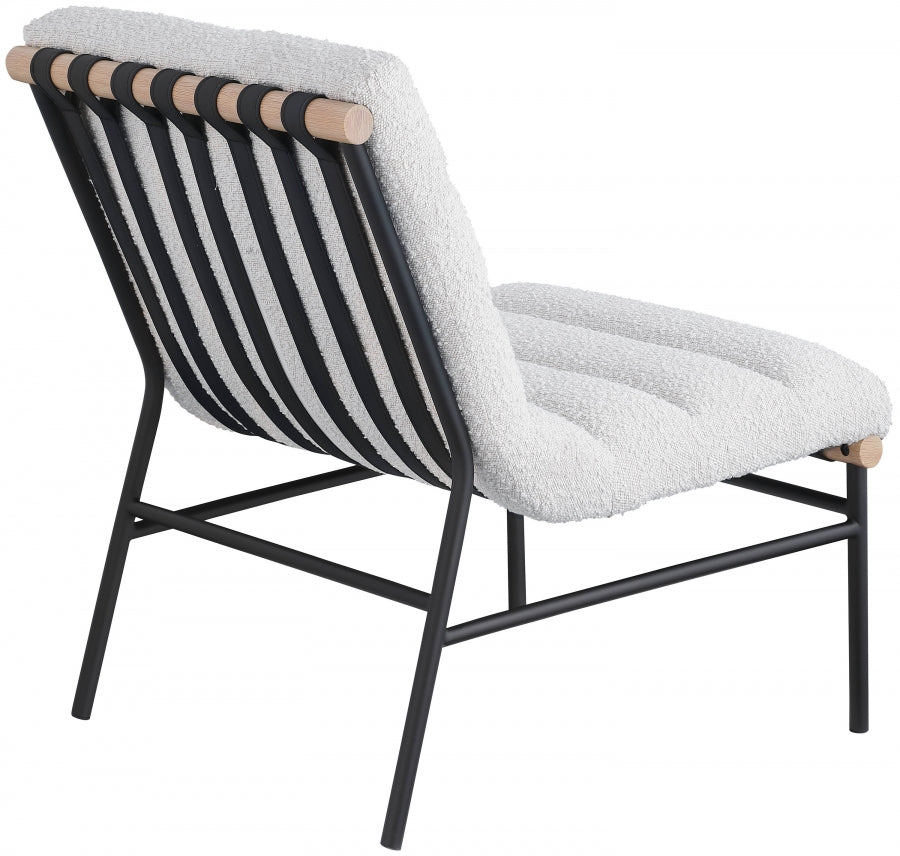 Fauteuil d'appoint rembourré en chenille Vivi