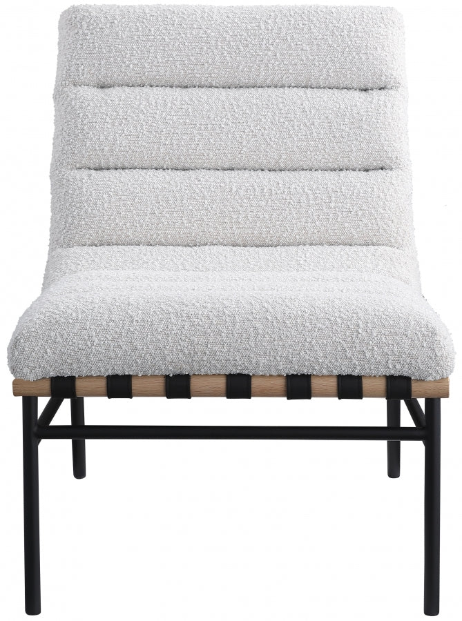 Fauteuil d'appoint rembourré en chenille Vivi