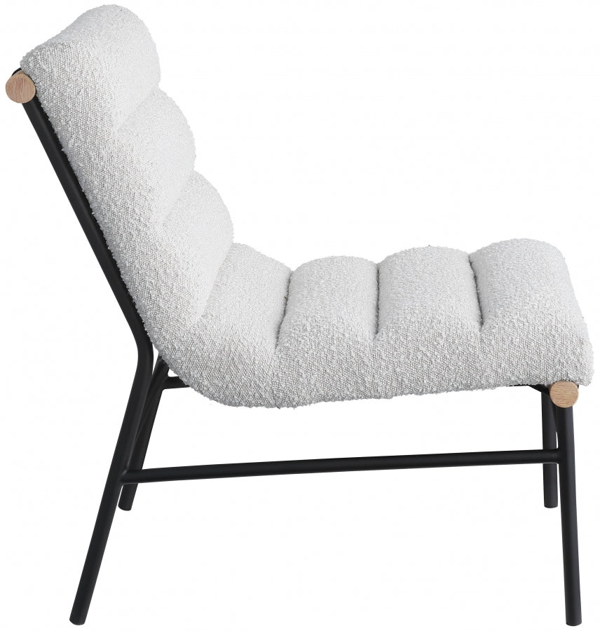 Fauteuil d'appoint rembourré en chenille Vivi