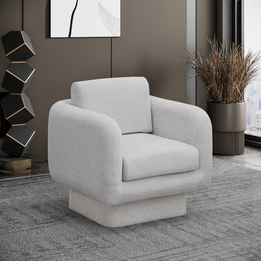 Fauteuil d'appoint rembourré en chenille Vivi