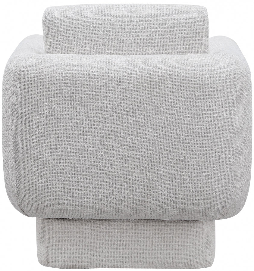 Fauteuil d'appoint rembourré en chenille Vivi