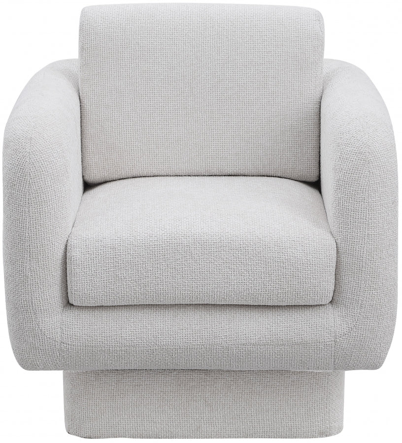 Fauteuil d'appoint rembourré en chenille Vivi