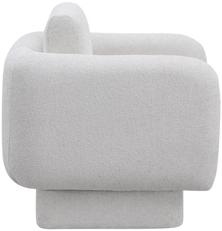 Fauteuil d'appoint rembourré en chenille Vivi