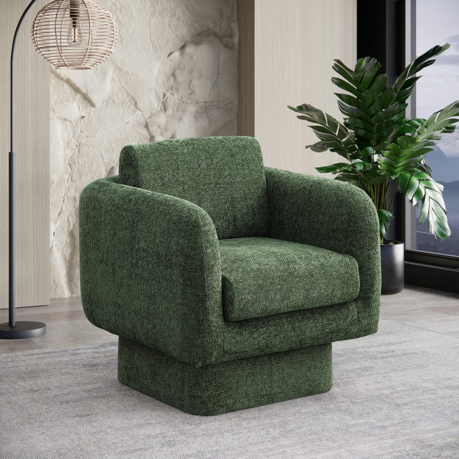 Fauteuil d'appoint rembourré en chenille Vivi