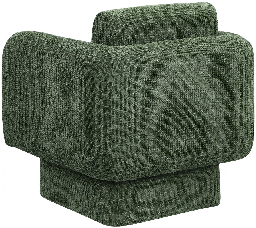 Fauteuil d'appoint rembourré en chenille Vivi