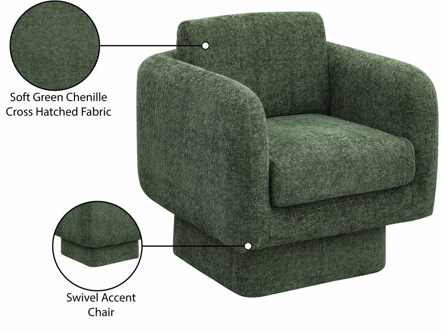 Fauteuil d'appoint rembourré en chenille Vivi
