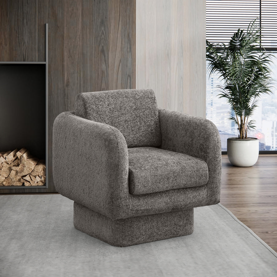 Fauteuil d'appoint rembourré en chenille Vivi