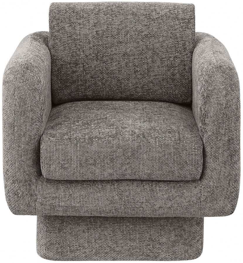 Fauteuil d'appoint rembourré en chenille Vivi