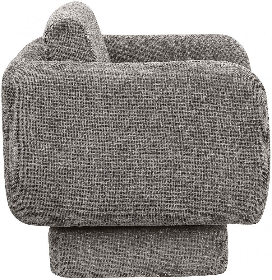 Fauteuil d'appoint rembourré en chenille Vivi