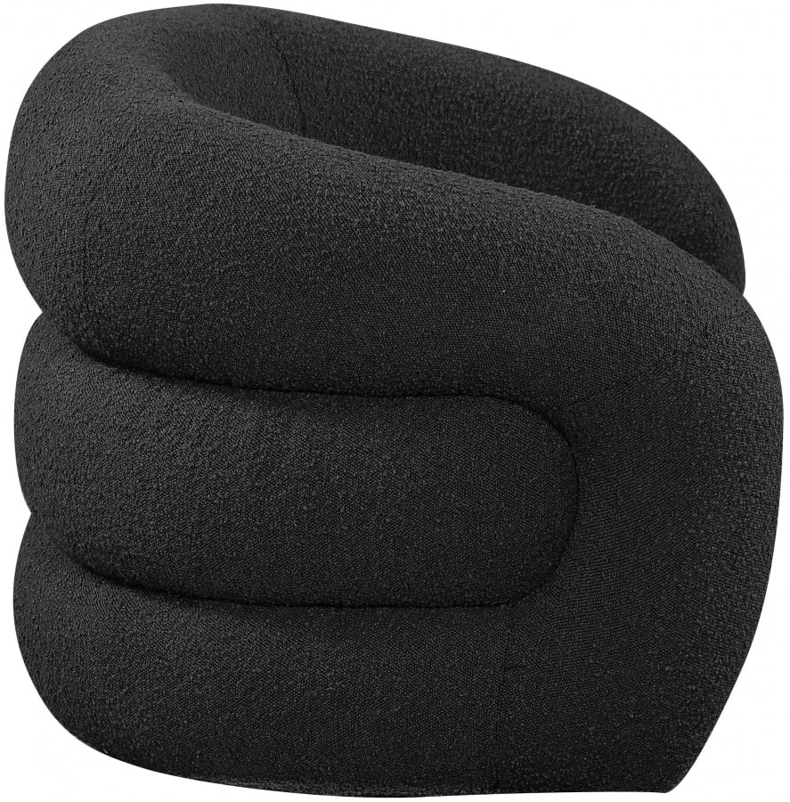 Fauteuil d'appoint rembourré en chenille Vivi