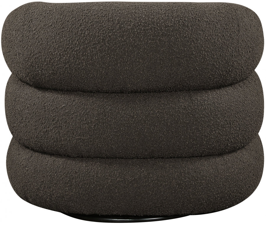 Fauteuil d'appoint rembourré en chenille Vivi