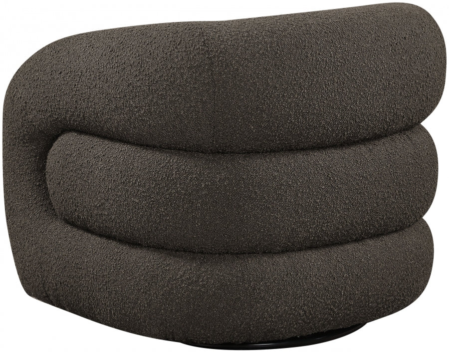 Fauteuil d'appoint rembourré en chenille Vivi