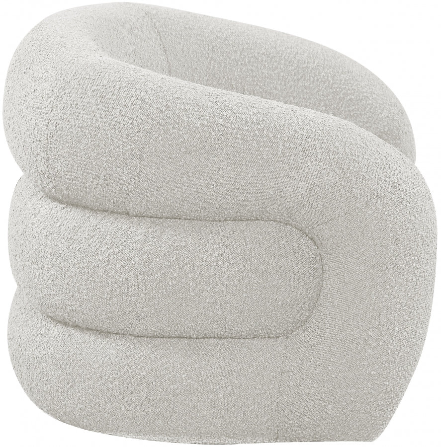 Fauteuil d'appoint rembourré en chenille Vivi