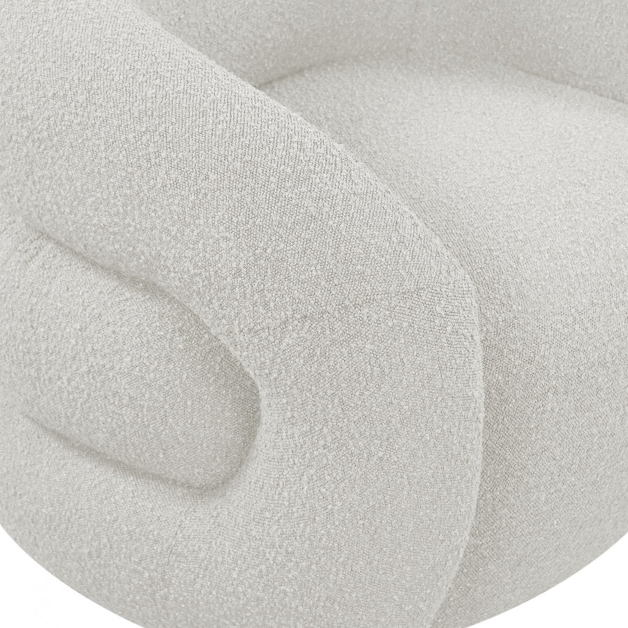Fauteuil d'appoint rembourré en chenille Vivi