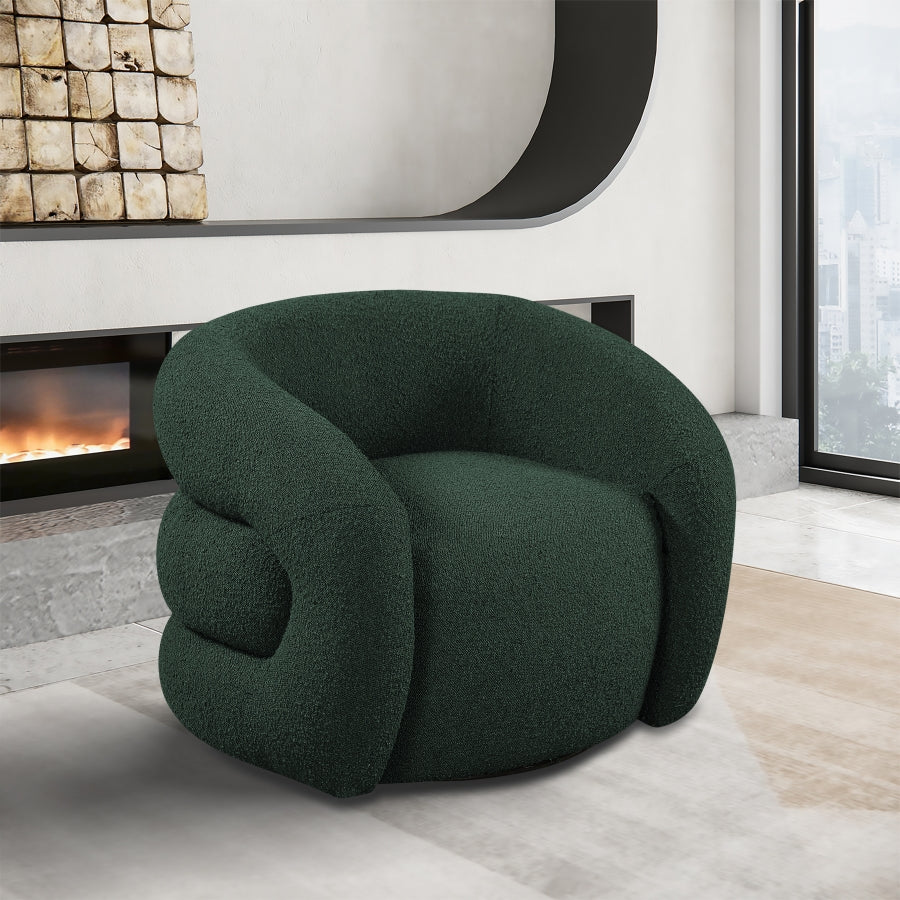 Fauteuil d'appoint rembourré en chenille Vivi