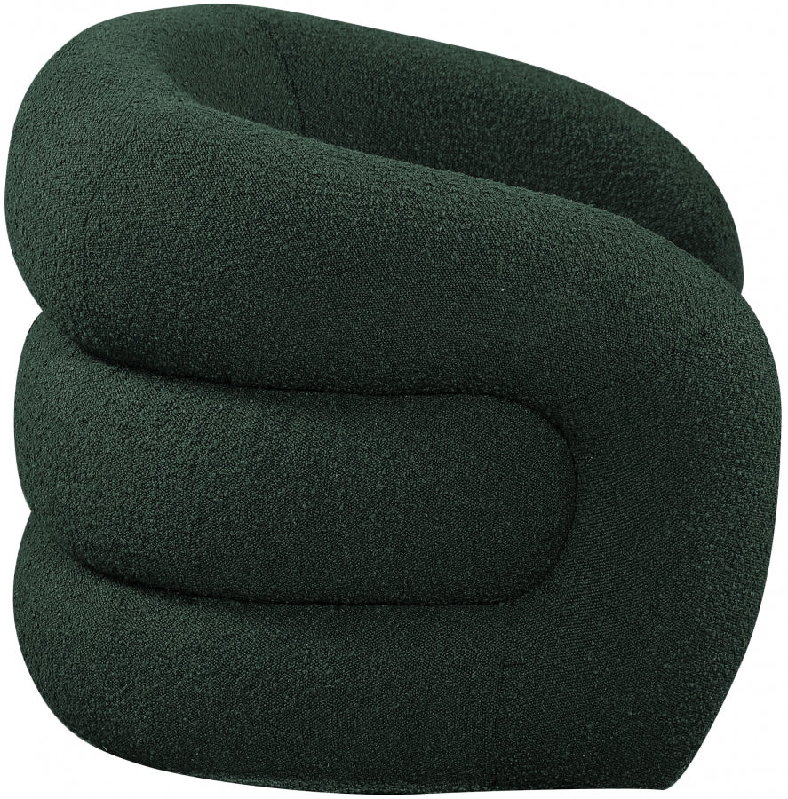 Fauteuil d'appoint rembourré en chenille Vivi