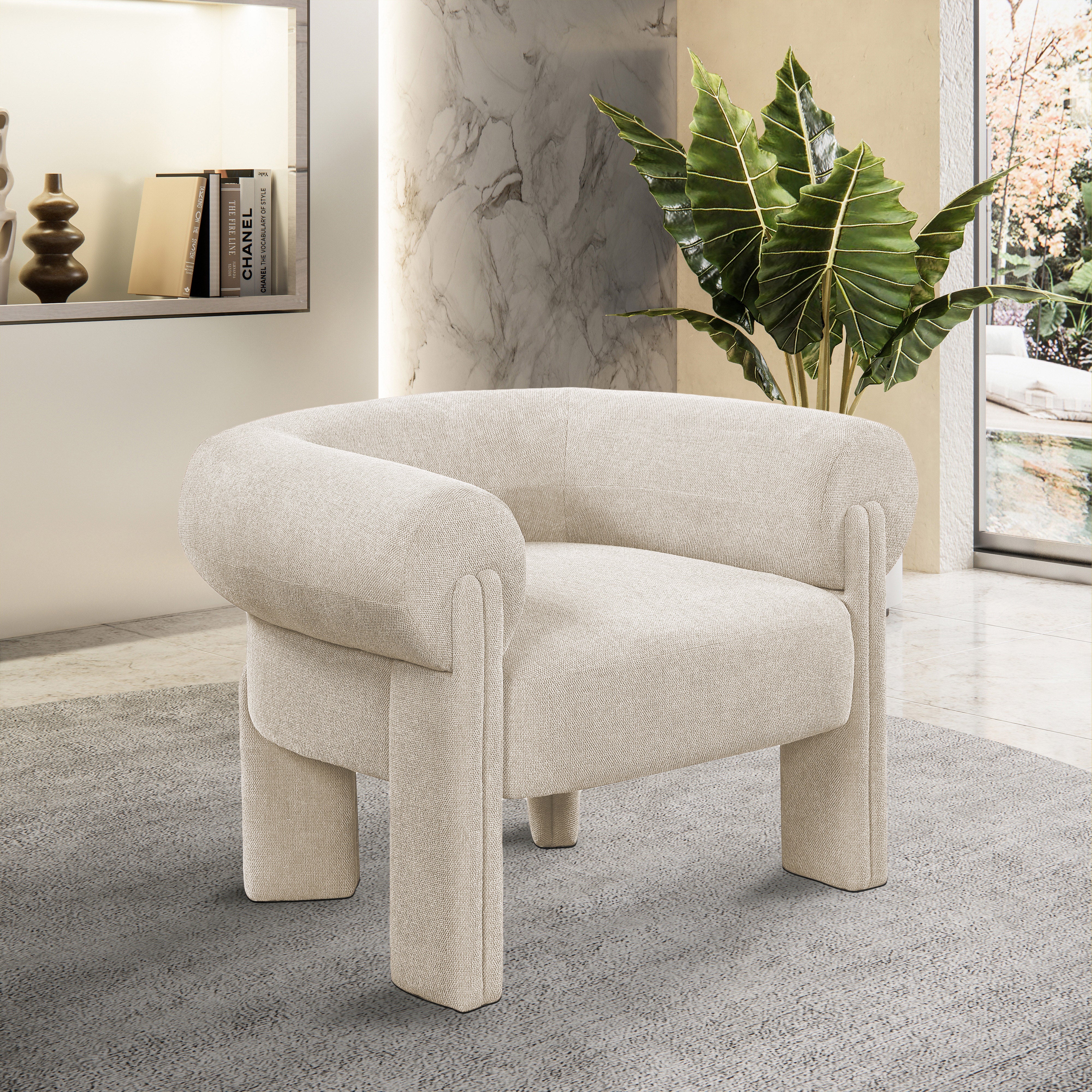 Stefano Fabric Upholstered Accent Chair