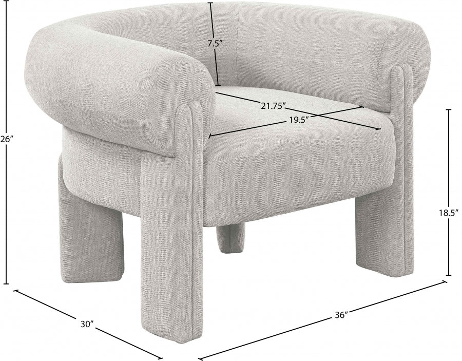 Stefano Fabric Upholstered Accent Chair