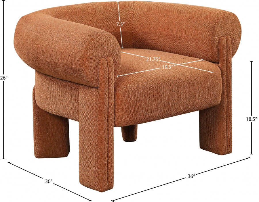 Stefano Fabric Upholstered Accent Chair
