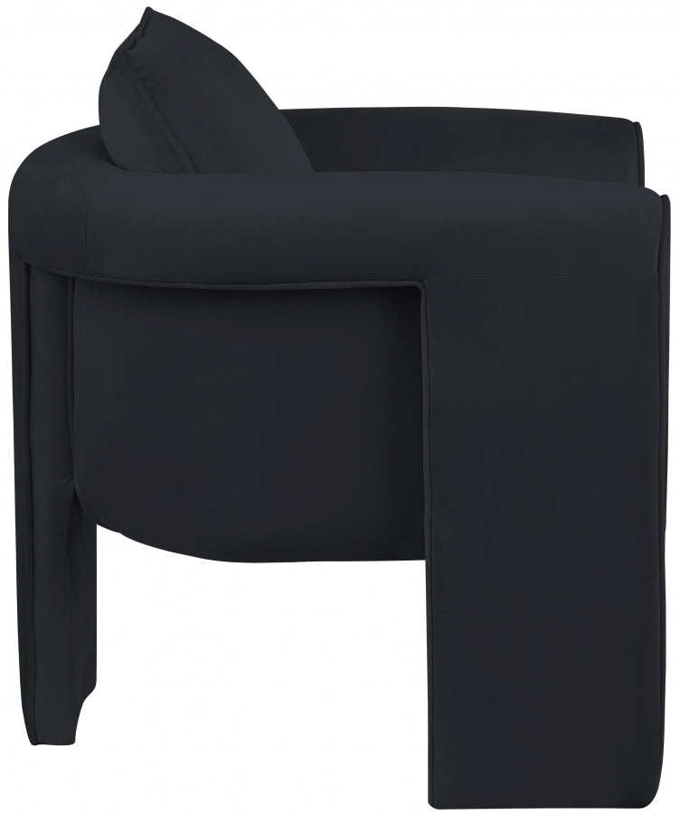 Fauteuil d'appoint rembourré en chenille Vivi