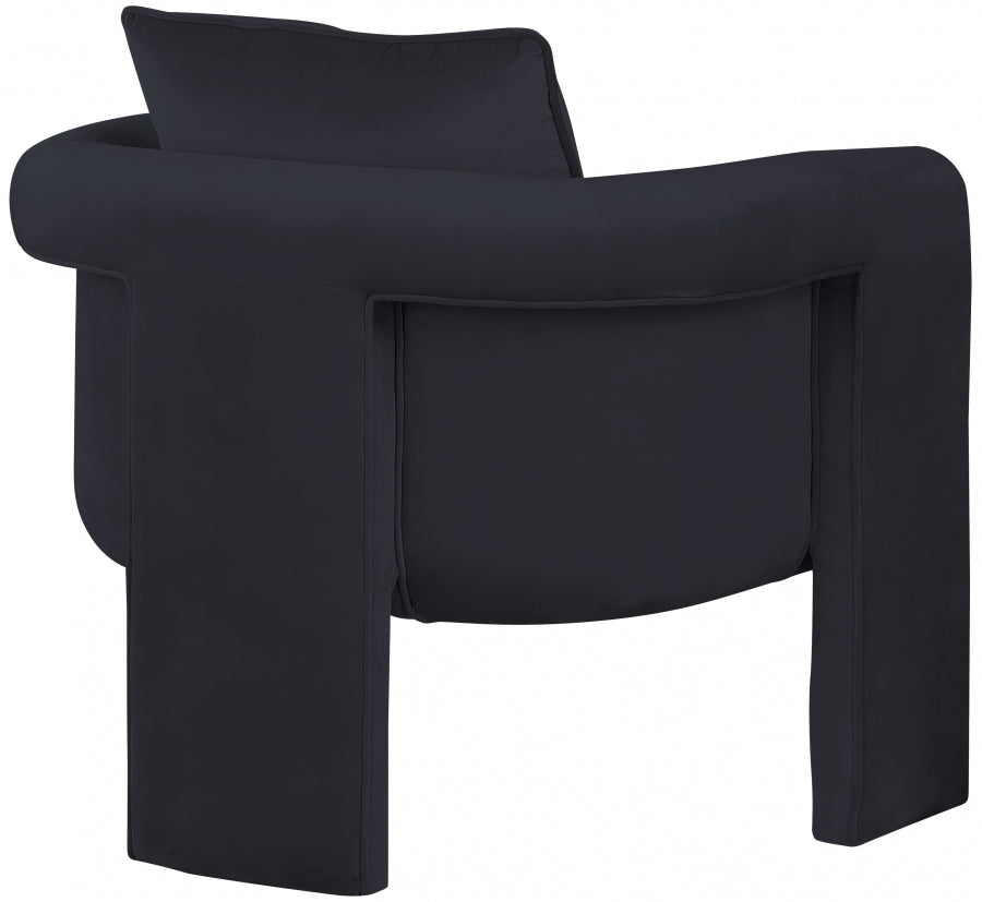 Fauteuil d'appoint rembourré en chenille Vivi