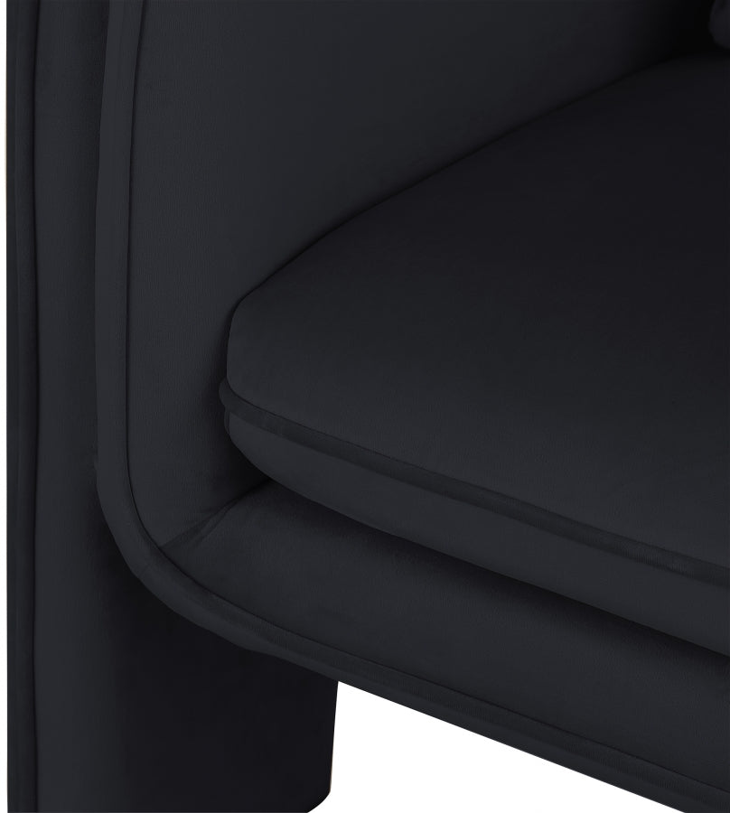 Fauteuil d'appoint rembourré en chenille Vivi