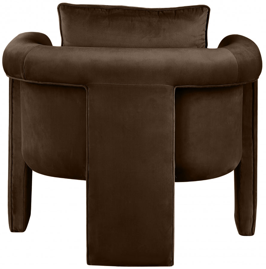Fauteuil d'appoint rembourré en chenille Vivi