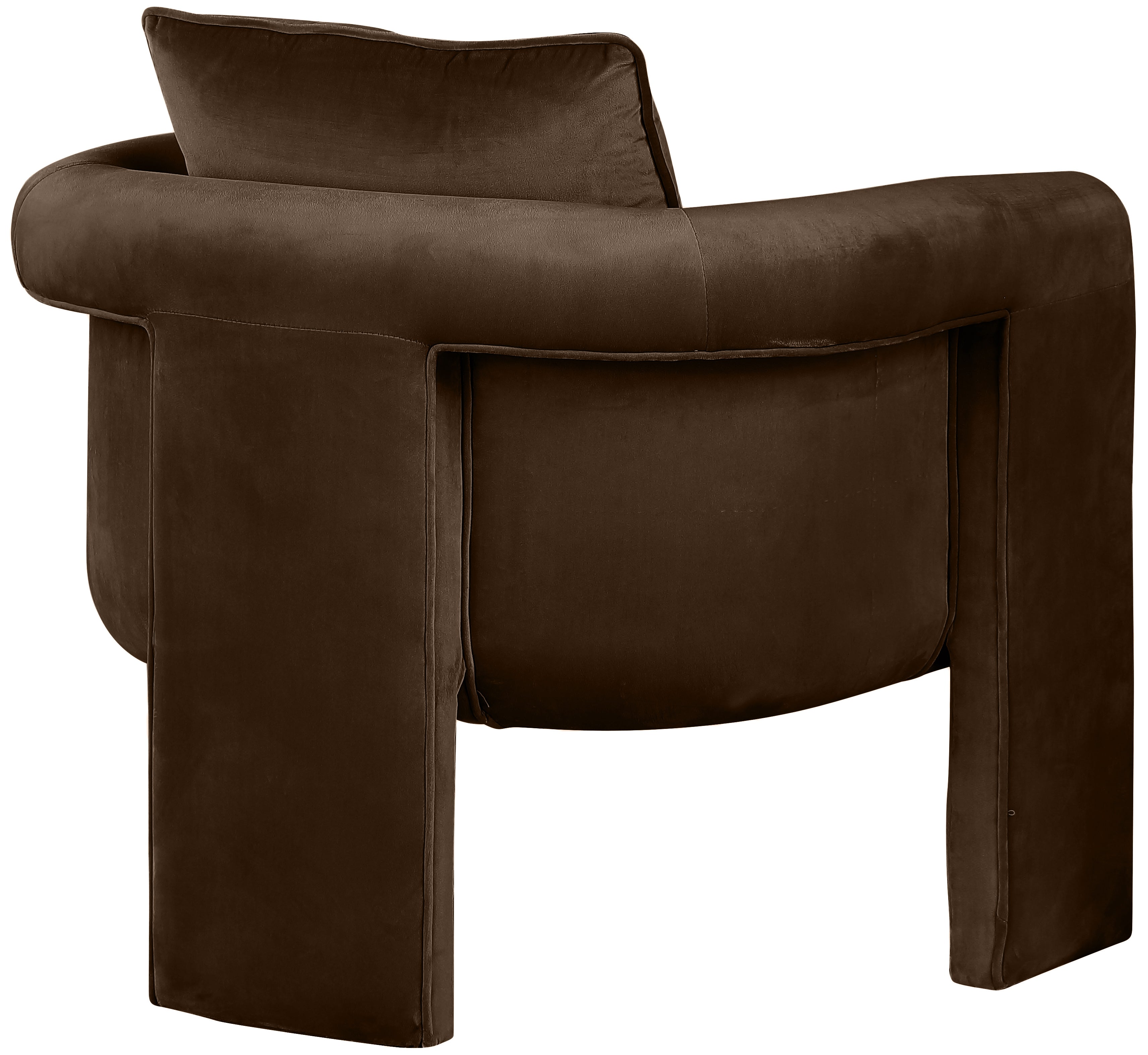 Fauteuil d'appoint rembourré en chenille Vivi