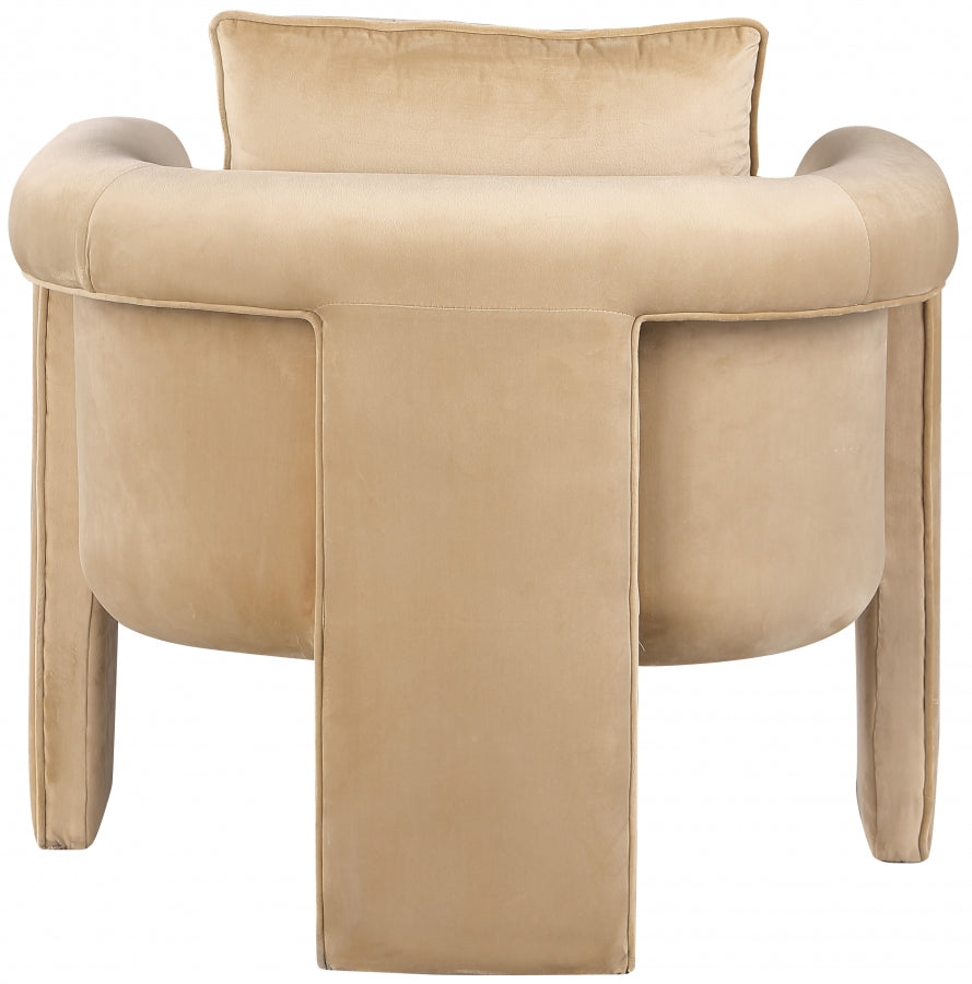 Fauteuil d'appoint rembourré en chenille Vivi