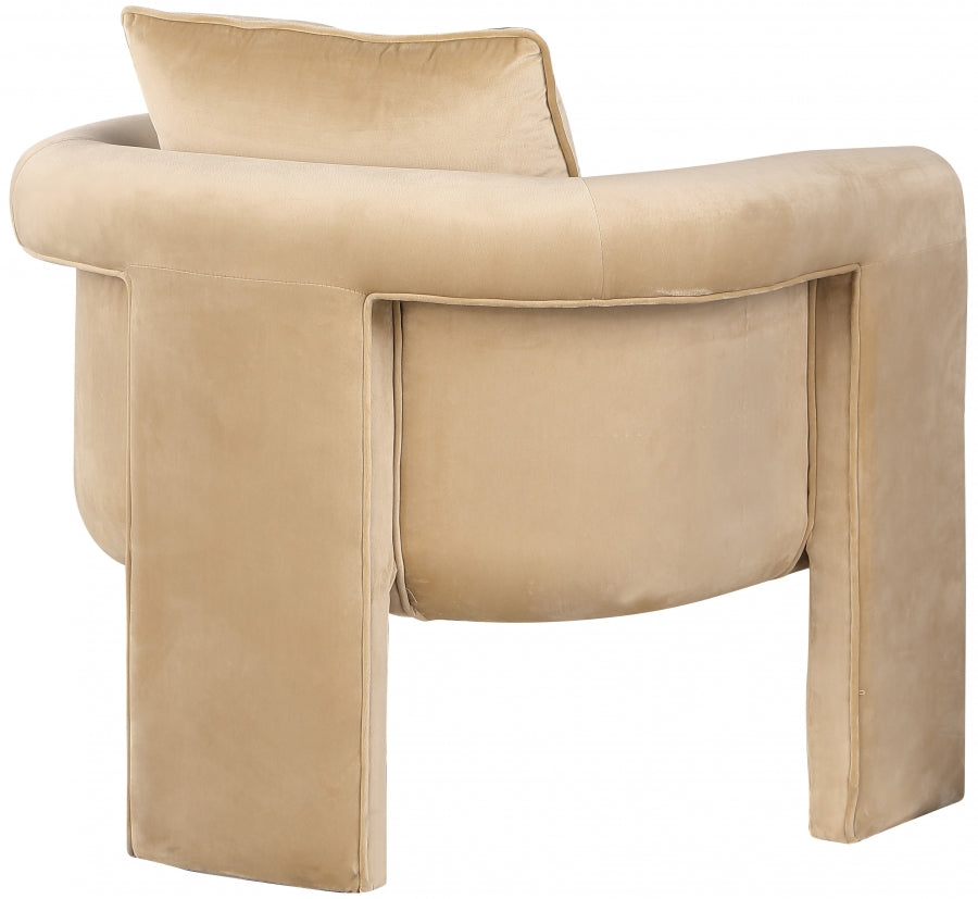 Fauteuil d'appoint rembourré en chenille Vivi