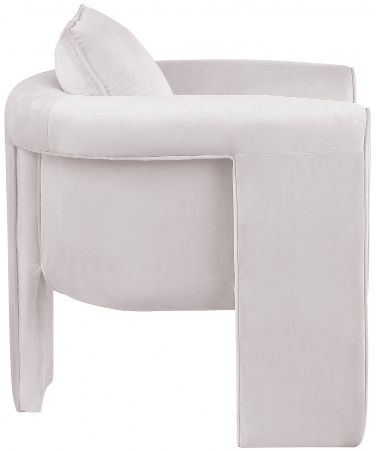 Fauteuil d'appoint rembourré en chenille Vivi