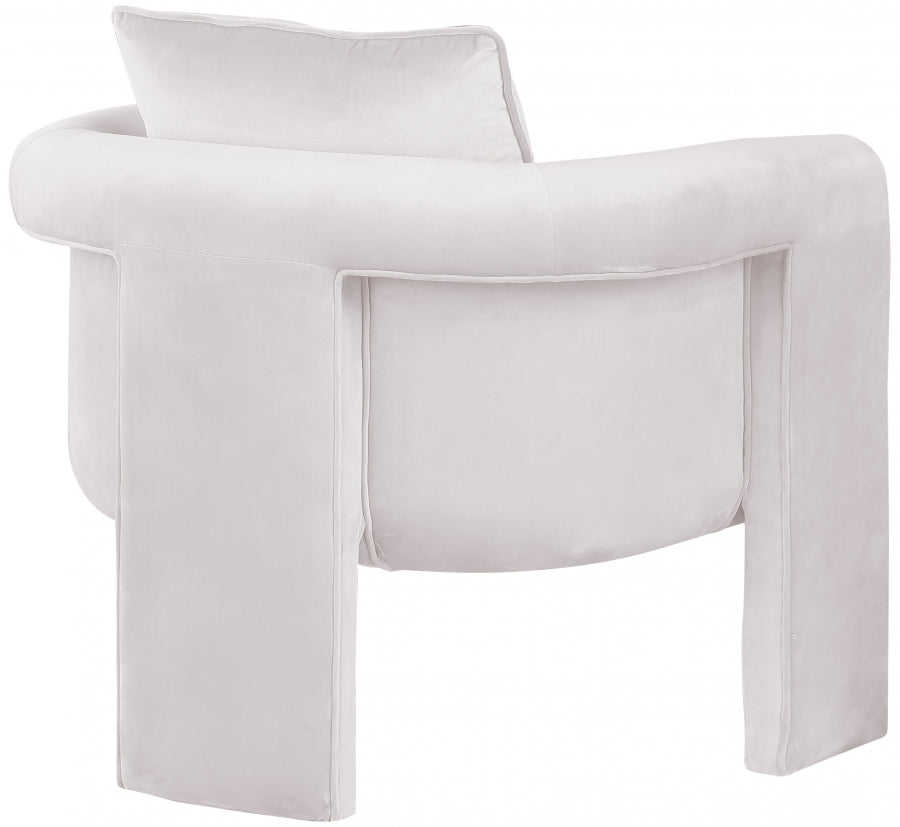 Fauteuil d'appoint rembourré en chenille Vivi